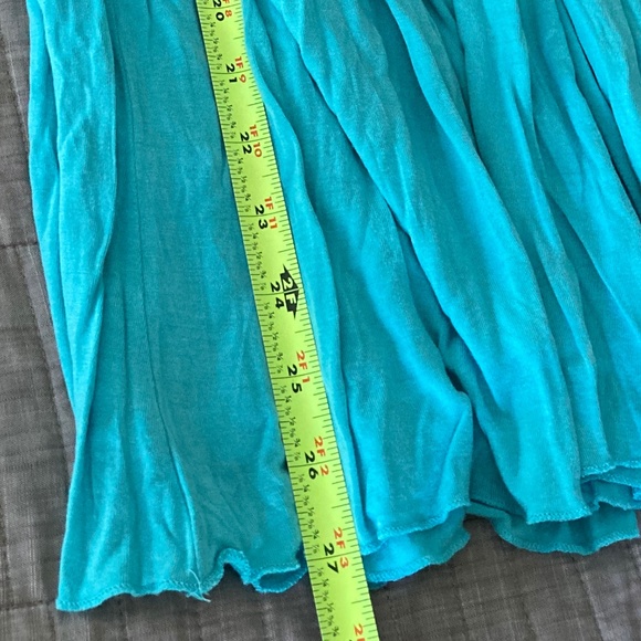 Boston Proper Aqua Blue Tank Top w Silver Beaded Straps Size M - Picture 13 of 13